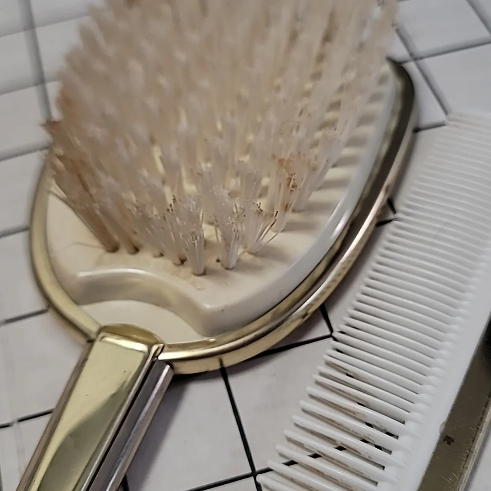 Vintage Brush and Comb Set‎